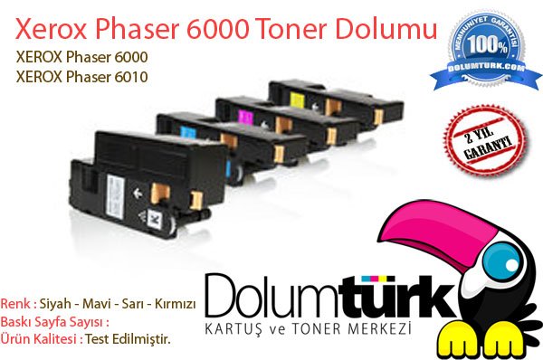 XEROX Phaser 6000 Toner Dolumu